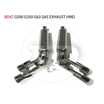 Выхлопная система HMD из нержавеющей Стали для Benz G500 G350 G63 G65 G Class W464 Глушитель Электронный клапан Автомобильные Аксессуары