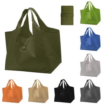 Складная сумка для покупок из водонепроницаемой ткани Оксфорд Простая модная сумка Большой емкости, сумки-тоут, Портативная сумка для покупок, Прямая поставка