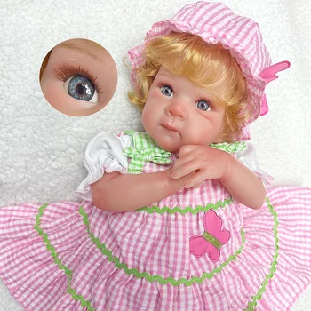 45 см Bettie Reborn Baby Doll Ручной Работы Реалистичная Милая Девочка reales para niñas Мягкие на Ощупь Подарки для детей