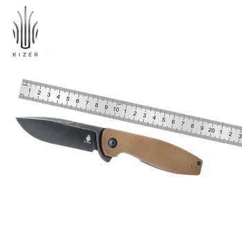 Нож Kizer Для Выживания Swedge L4001A1 2023 Новый Коричневый G10 с Рукояткой из Стали 9Cr18Mov Складной Тактический Нож