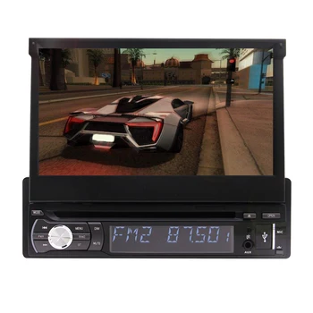 Универсальная 7-дюймовая камера с одним DIN-дисплеем, GPS-навигация, сенсорный экран, автомобильный DVD-плеер
