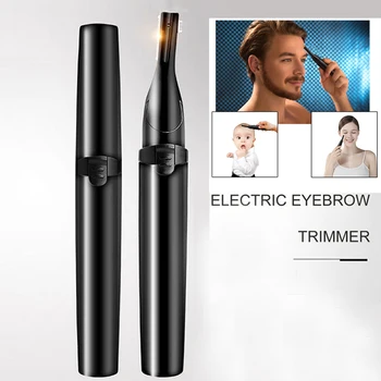 Триммер для бровей Новый дизайн, Бесшумная Многофункциональная Электрическая ручка для удаления волос, Бритва для бровей, Триммер