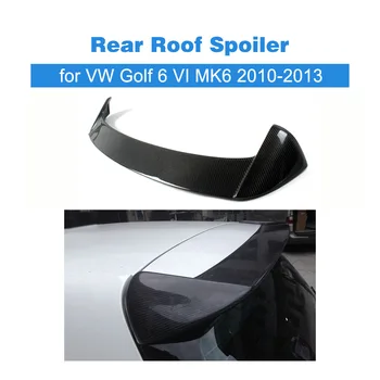 Автомобильный Задний спойлер на крыше, оконная кромка, крыло для Volkswagen VW Golf 6 VI MK6 2010-2013, Неокрашенное из углеродного волокна/FRP