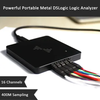 Портативный металлический логический анализатор DSLogic Plus 16 Каналов 100 МГц Отладочный логический анализатор на базе USB 400 М Выборки