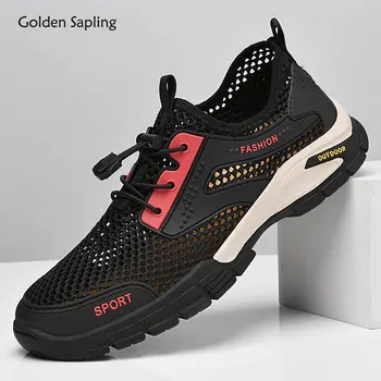 Golden Sapling/Уличная Горная Обувь; Мужская Дышащая Летняя Мужская Повседневная Обувь; Модная обувь Для Отдыха и Спорта; Chaussures Homme