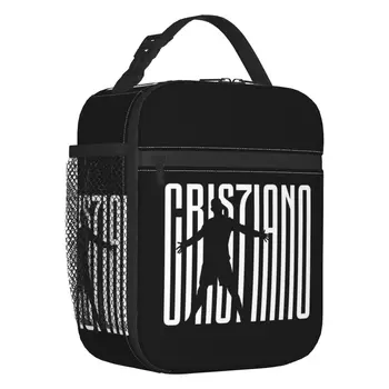 Футбольная изолированная сумка для ланча CR7 для женщин, сменный футбольный термохолодильник Ronaldos, коробка для ланча, офис, для пикника, путешествия