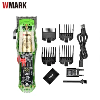 WMARK NG-218 Цифровая Прозрачная машинка для стрижки Волос Профессиональный резак для волос с керамическим подвижным лезвием