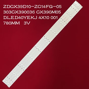 4 шт. светодиодная лента с подсветкой для CX390M05 DLED40YEKJ ZDCX39D10-ZC14FG-05 303CX390036 10LED (3 В) 780 мм