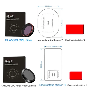для 70mai pro plus + CPL-фильтр A500s или CPL-фильтр камеры заднего вида RC06 для 70mai Lite Для 70mai A500s Набор аксессуаров Статическая наклейка