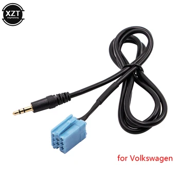 3,5 мм Разъем Для Подключения автомобильного Радио AUX Аудио Линейный Входной Кабель-Адаптер Для VW Golf Passat B5 Bora Polo Blaupunkt CD-плеер Для Iphone