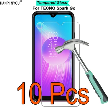 10 шт./лот Для TECNO Spark Go 2019 2020 2021 2022 2023 9H 2.5D Закаленная Стеклянная Пленка Для экрана Protect Guard