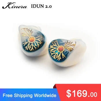 Kinera Idun Golden (Idun 2.0) 2BA + 1DD Ручная роспись | Knowles BA | Модульный кабель в комплекте | Контроль сцены | 10 вариантов расцветок