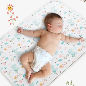 50 * 70 см, детская хлопковая водонепроницаемая прокладка для подгузников, Коврик для мочи, Моющийся матрас, Защитная простыня для детской кроватки Для новорожденных