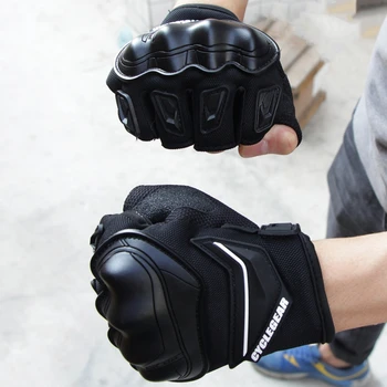 Перчатки для мотокросса без пальцев на лето, защита снаряжения для мотоциклов, Гоночные Дышащие Перчатки, Мужские перчатки для езды по бездорожью