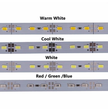 50 см Оптовая Продажа с Фабрики SMD 5730 5630 DC12V LED Жесткая Полоса Света Теплый Холодный Натуральный Белый Синий Зеленый Красный