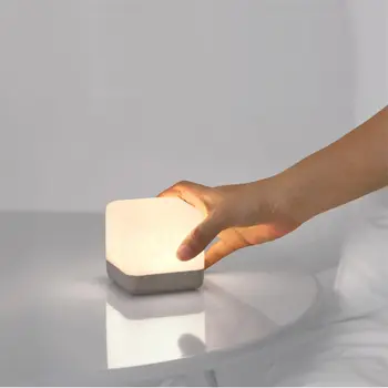 Timing Fun Флип Ночник Умная зарядка светодиодная лампа для спальни креативный сенсорный прикроватный светильник для сна Маленькая Настольная лампа Портативная Энергосберегающая
