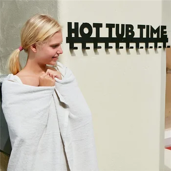 Уличная вешалка для полотенец для горячей ванны -большая прочная вешалка для полотенец для горячей ванны на открытом воздухе для хранения ваших полотенец и халатов в стиле