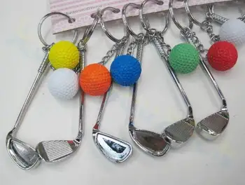 Сумка для гольфа Украшения пластиковый мини-кулон мяч для гольфа брелок спортивная реклама брелок для ключей спортивные фанаты сувениры брелок для ключей