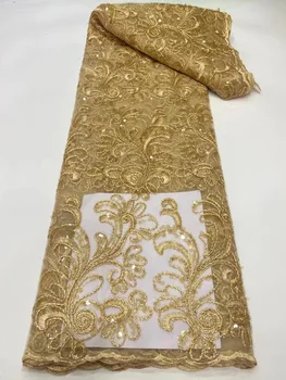 Французское кружево, кружевная ткань с вышивкой 2023, высококачественный французский шнур, африканская кружевная ткань для шитья свадебной вечеринки