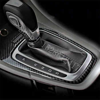Молдинги салона автомобиля Отделка крышки панели переключения передач Стайлинг автомобиля ABS из углеродного волокна для Ford Fusion Mondeo 2013-2016