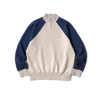 KAPITAL 22SS, цветной блокирующий свитер с принтом, свитер с полувысоким воротником, мужские и женские спортивные толстовки, пальто