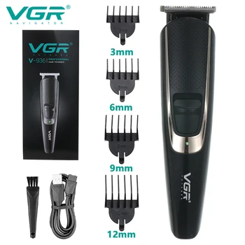Триммер для волос VGR, Регулируемая Машинка для стрижки волос, Перезаряжаемый Триммер, Профессиональная Электрическая машинка для стрижки волос, беспроводной Триммер для мужчин V-936