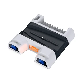 P9YE Двойная Подставка для зарядки Геймпада Док-станция для игрового контроллера PS5 Универсальный Держатель для Рассеивания тепла Подарок для ГЕЙМЕРА