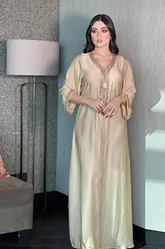 Новое Саудовское платье, Женское Модное длинное платье с бриллиантами в Дубае