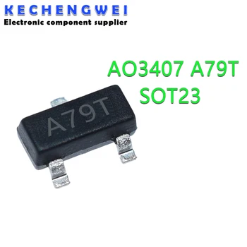 50 шт. AO3407 3407 SOT23-3 MOSFET A79T MOSFT P-Ch -30V -3.6A 64 Мом полевой транзистор MOS новый и оригинальный