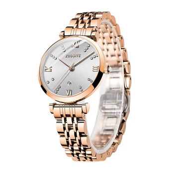 Лучшие брендовые роскошные женские часы с золотым стальным ремешком, Элегантные ручные часы, Женские Дизайнерские Высококачественные Водонепроницаемые женские наручные часы Синего цвета