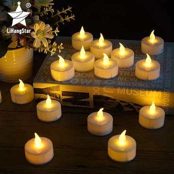 Светодиодная имитация свечей, Беспламенная чайная свеча, подходит для романтической свадьбы, дня рождения, рождественских украшений