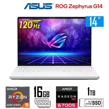 АБСОЛЮТНО НОВЫЙ ноутбук ROG Zephyrus G14 GA402RJ, Ryzen 9-6900HS, 8 ГБ RX6700S, 16 ГБ оперативной памяти, 1 ТБ SSD, 14 
