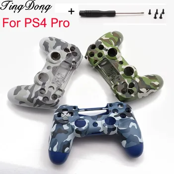 Замена TingDong для беспроводного контроллера Sony PS4 Pro Пластиковая крышка JDS 040 Передняя задняя крышка корпуса Shell Case
