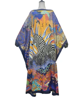 Большие Размеры, Африканский женский Шелковый Кафтан, Макси-Платья, Традиционный Кувейт, Новая Мода, мусульманские женские Длинные Платья
