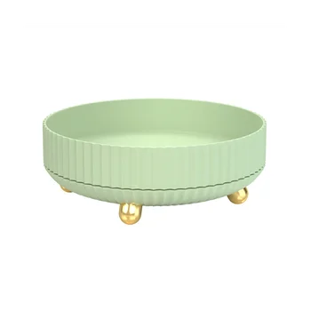 Многофункциональная полка-органайзер с вращением на 360 °, Маслостойкий нескользящий держатель для кухонных принадлежностей для дома, светло-зеленый
