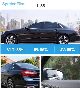 Sunice 35% VLT Авто Тонирующая Пленка для домашнего Окна Автомобиля, Двойное Магнетронное Распыление, Солнечная Тонировка, Высокая Теплоизоляция, автомобильный солнцезащитный козырек, винил 1.52x5m