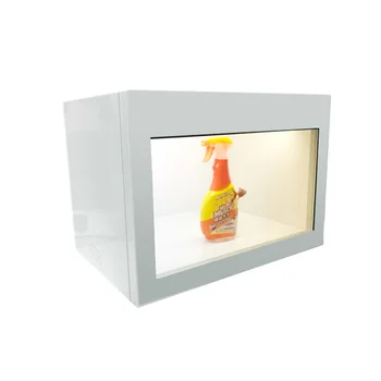 прозрачная ЖК-витрина 21,5-дюймовая интерактивная сенсорная ювелирная витрина рекламная прозрачная коробка