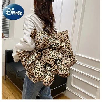 Женская сумка Disney Girls с леопардовым Микки Маусом, модный тренд, женская сумка Высокого качества, Роскошный Детский 2022, Новый стиль