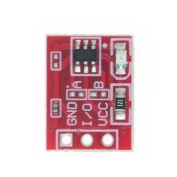50 шт. Новый модуль сенсорной кнопки TTP223 конденсаторного типа, одноканальный самоблокирующийся сенсорный выключатель, датчик (красный)
