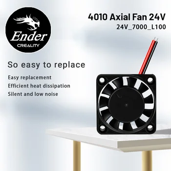 Запчасти для 3D-принтера Creality 4010 Осевой вентилятор 24 В Бесшумный Отвод тепла для Ender-3Series Ender-5Series Hotend/Материнская плата