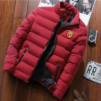Euro Club Rc Lens, новая мужская осенне-зимняя модная куртка с хлопковой подкладкой и цветными блоками, тонкая дизайнерская куртка, пальто