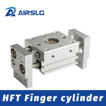 Высококачественный пневматический цилиндр Большого диаметра с открытым зажимом для пальцев HFT10x20S HFT16x30S HFT25x40S HFT20x80 HFT32x60 32X100
