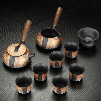 Заварочный Комплект Чайный Набор Чайная Посуда Китайская Фарфоровая Церемония Кунг-Фу Японские Роскошные Инструменты Tazas De Te Чайные Аксессуары WSW40XP