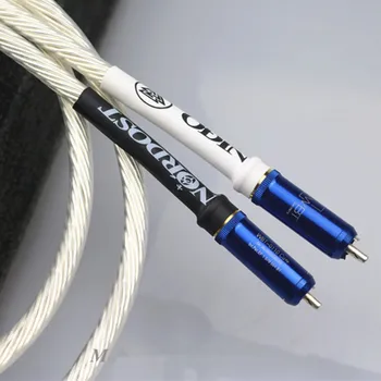 Nordost Odin флагман 2-го поколения аудиокабель RCA из чистого серебра, аудиоусилитель Hi-FI, двойной сигнальный кабель lotus