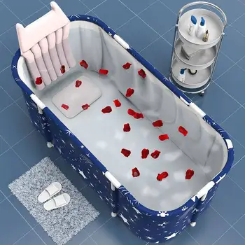 Теплая надувная ванна для взрослых, Отдельно стоящая Складная ванна с гидромассажем, Портативные Аксессуары для ванны Ducha Portatil