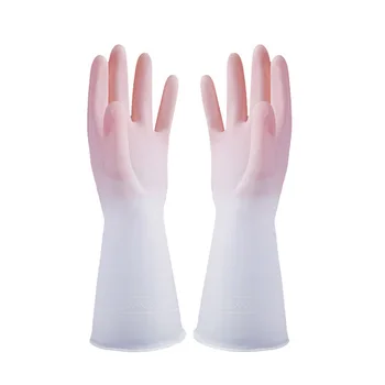 1 Комплект бытовых водонепроницаемых перчаток Резиновая варежка для мытья посуды в ресторане Тонкие и легкие многофункциональные перчатки для уборки