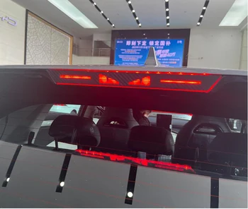 Для BYD Atto 3 Юаня Плюс 2022 2023 Высокопозиционные Наклейки на Стоп-сигнал С Логотипом Автомобиля, Текстура из Углеродного волокна, Запчасти для автомобилей