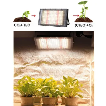 300 Вт солнечный свет СВЕТОДИОДНЫЙ светильник для выращивания растений, комплект Фито-ламп для выращивания цветов, Полный спектр 220 В, коробка для выращивания растений в помещении, Гидро-Освещение a1
