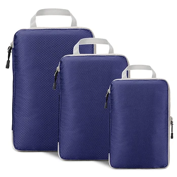 Водонепроницаемые сумки для хранения, Сжимаемые упаковочные кубики, Дорожный Складной чемодан, нейлоновый Портативный С органайзером для багажа