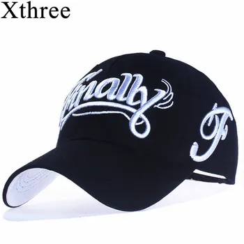 Бейсболка Xthree из 100% хлопка, женская повседневная бейсболка Snapback для мужчин, мужская кепка с вышивкой буквами Gorras